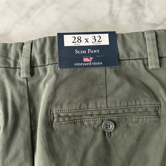 Vineyard Vines Men Slim Fit Pants 28x32 NWT Green - Picture 6 of 8